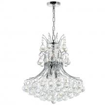 CWI Lighting 8012P20C - Princess 8 Light 20in Chrome Down Chandelier with Crystals