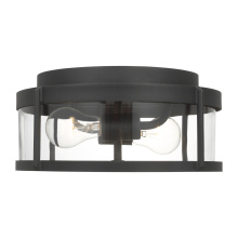 Generation Lighting GLO1132C-TXB - Luning Medium Flush Mount