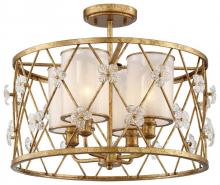 Minka Metropolitan N6565-596 - 4 LIGHT SEMI FLUSH