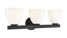 Millennium 49003-MB - Apria 24" Wide 3-Light Vanity - Matte Black