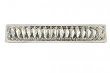 Elegant 3502W24C - Monroe Integrated LED chip light Chrome Wall Sconce Clear Royal Cut Crystal