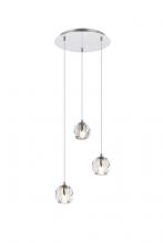 Elegant 3505D12C - Eren 3 lights Chrome pendant