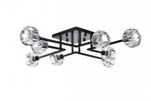 Elegant 3505F31BK - Eren Flush Mount L31" W31" H5.5" L8 Black