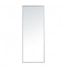 Elegant MR41436S - Metal frame rectangle mirror 14 inch in silver