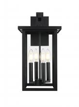 Elegant OD324W17BK - Wall sconce W9" H17" E10" L4 Black