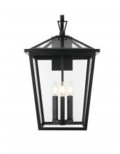 Elegant OD334W23BK - Wall sconce W14" H23" E16" L3 Black