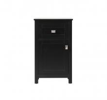 Elegant SC011830BK - Bath Storage Cabinet 1dr1dw 18Wx13Dx30H black