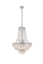 Elegant V1900D20C/RC - Century 12 light Chrome Chandelier Clear Royal Cut Crystal