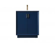 Elegant VF19630BL - Hayes Vanity Cabinet 2Dr 30"W x 22"D x 35"H blue