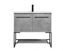Elegant VF42036CG - 36 inch  Single Bathroom Vanity in Concrete Grey