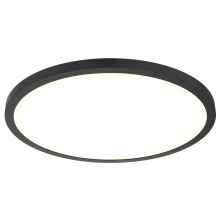 Dals CFLEDR24-CC-V-BK - Round Flush Mount, universal 120V-347V, 0-10V dimming