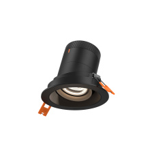 Dals RC03-CC-35-GMBBK-TBK - 3in Modular Downlight, 5CCT, 35 degree Beam Angle, Gimbal Reflector, Black, Black trim