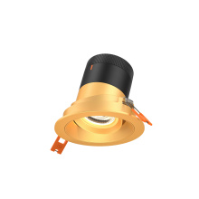 Dals RC03-CC-35-GMBGD-TGD - 3in Modular Downlight, 5CCT, 35 degree Beam Angle, Gimbal Reflector, Gold, Gold trim