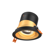 Dals RC04-CC-35-GMBGD-TBK - 4in Modular Downlight, 5CCT, 35 degree Beam Angle, Gimbal Reflector, Gold, Black trim