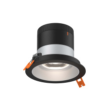 Dals RC04-CC-60-RGAZ-TBK - 4in Modular Downlight, 5CCT, 60 degree Beam Angle, Regressed, Alzak, Black Trim