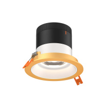 Dals RC04-CC-35-RGWH-TGD - 4in Modular Downlight, 5CCT, 35 degree Beam Angle, Regressed, White, Gold Trim