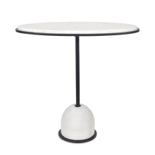 Uttermost 50135 - Uttermost Morro White Marble Side Table