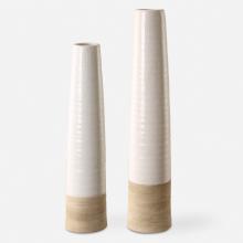 Uttermost 18156 - Uttermost Ivory Sands Ceramic Vases Set/2